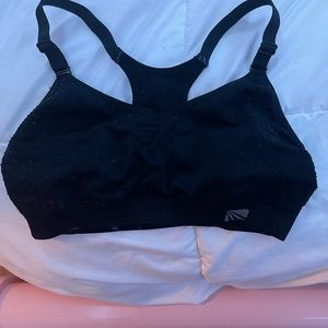Black Razorback sports bra